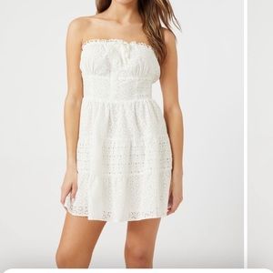 Super cute Forever 21 white mini dress selling because i accidentally bought 2!